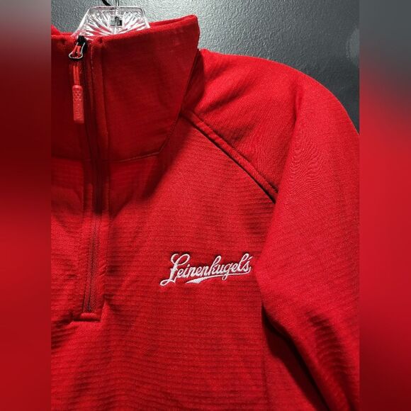 The North Face Ladies Mountain Peaks 1/4-Zip Fleece Embroidered "Leinenkugel's" - Picture 2 of 9